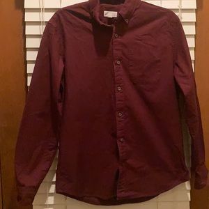 Men’s Red Button Down